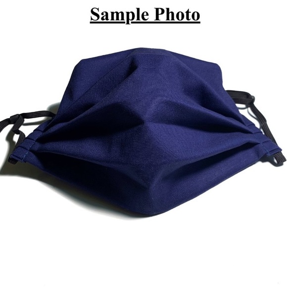 2/$30 Face Mask 3 Layer Scrunchie Football - Picture 3 of 8